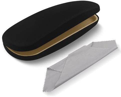 MeoZynxadril Hardcase Brillenetui, Kratzfeste brillenetui, Tragbar Brillentasche, Brillenetui Sonnenbrille, Kratzfeste Brillenbox Damen mit Putztuch, Brillentasche für Damen, Herren, Kinder