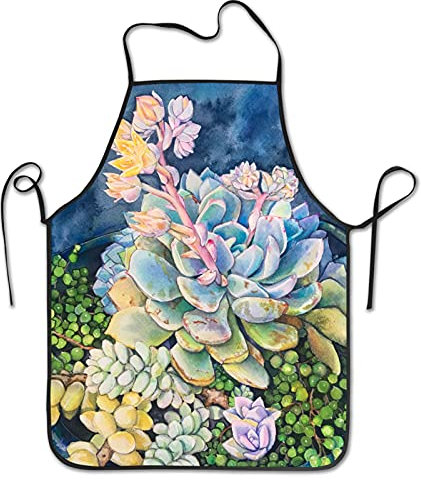 Unisex Arbeitsschürze Sukkulententraum Sukkulenten Kochen Schürze Personalisiert Malschürze Verstellbare Backschürze Für Bemalen Backen