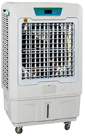 Enfriador De Aire Portátil, Aire Acondicionado Sin Conductos con Oscilación De 120°, 3 Velocidades De Viento, 4 Paquetes De Hielo, Enfriador De Aire Evaporativo para Exteriores E Interiores