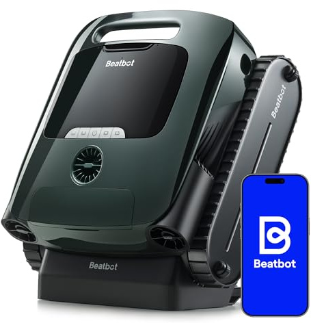 Beatbot AquaSense 2 Pro Poolroboter, Boden, Wand, Oberflächen, klärt Wasser | Poolsauger Design für Schwebt nach Reinigung auf Wasseroberfläche, smarte Navigation, Pools bis zu 360 m²