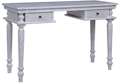 Xichuzi Schreibtisch 115x50x78 cm Massivholz Mahagoni, Gaming Tisch, Computertisch, Computer Desk, Office Table, Bürotisch, Arbeitstisch, Nähtisch, Pc Tisch