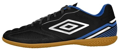Umbro Jungen Classico 13 Indoor Jr. Fussballschuh, Schwarz/Weiß/Königsblau
