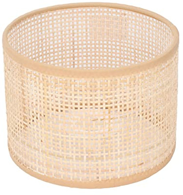 Zoeyilan Paralume di rattan, sostituzione del paralume del vimini, paralumi del cesto intrecciato, copertura per pavimento tavolo appeso vintage per lampade da pavimento soggiorno camera