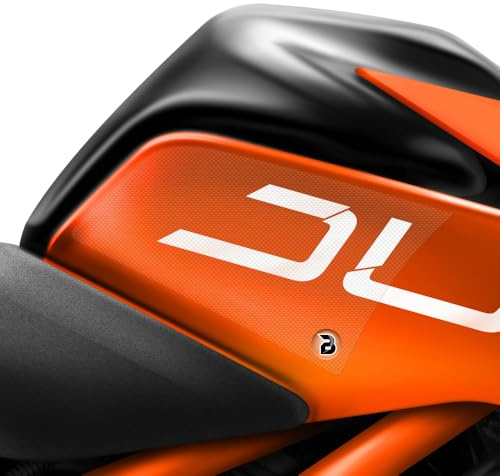 BLOQ motorrad Traktion Tank Griff Pads kompatibel mit KTM DUKE 390 (2017-2023) HiGrip - Klar