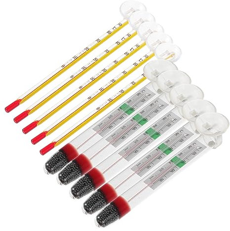 HEMOTON 10stücke Teiliges Aquarium Thermometer Praktische Wasser-temperaturmesser Für Fischbecken Einfach Zu Bedienen Handlich Und Zuverlässig Für Aquarien Und Terrarien Perfektes