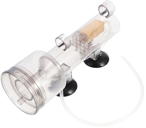 VILLCASE Skimmer de proteínas para acuarios Agua Filtro de de pecera Largo Skimmer de nanoproteínas Skimmer de Filtro de proteínas Skimmer de Limpieza de proteinas Acrílico Gris