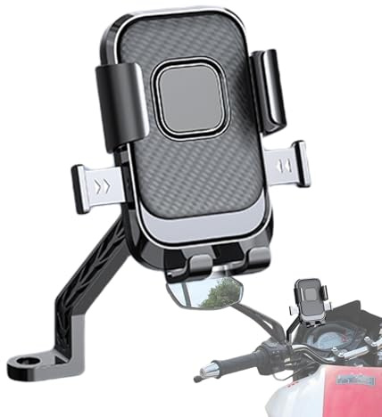 Genérico Cykelfäste, Universal Portable GPS-monteringsfästen, Stabilt Justerbart Motorcykelfäste Handlebar Clamp Scooter Clip för ATV, MTBS