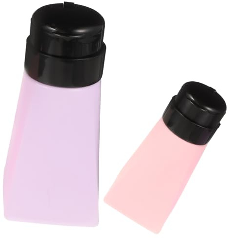 TOYZFRIENDY 3 pièces Distributeur de Dissolvant Manucure Bouteilles Rechargeables Flacons Pompe Portables à Pression pour Liquide Cosmétique Anti-fuite Usage Voyage