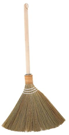Artibetter Soft Bristle Woven Broom Handheld Corn Whisk Sweeper for Garden Garage and Household Floors
