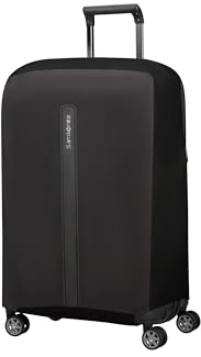 Samsonite TA Revolution - Funda Protectora Plegable para Maleta Talla M, Funda Apta para 66–69 cm, Protección de Maleta, con Detalle Reflectante, Negro