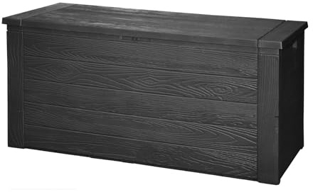 Acomoda Textil - Baul de Almacenaje Exterior 300 Litros 120x45x57 cm Arcon para Jardin Terraza o Balcon Caja para Cojines Herramientas y Accesorios de Exterior Tapa Abatible.