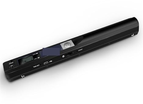 Portable Creative Handheld e Portable Document Image A4 Hand Scanner, 900DPI USB2.0 Scaner Support JPG/PDF Format for Commercial Studio(Nero)