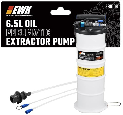 EWK Manuale pneumatico 6.5L Estrattore Olio Pompa Vuoto Fluido Evacuatore Motore Motore Olio Scambiatore