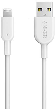 Anker PowerLine II iPhone Ladekabel, Lightning Kabel, MFi-Zertifiziert für iPhone 13/12/11/Pro/XS/XS Max/XR/X/8/8 Plus/7/7 Plus/6s/6/6 Plus (Weiß), 0.9m