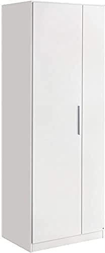 Rauch Möbel MINOSA, Kleiderschrank, Farbe Weiß, Breite 69 cm | Schrank, Mehrzweckschrank, 2-türig, für Schlafzimmer, Kinderzimmer, Gästezimmer, Garderobe, Flur
