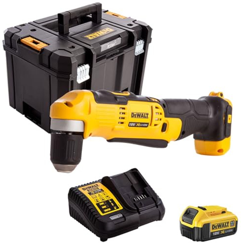Dewalt DCD740N 18V Right Angle Drill with 1 x 4.0Ah Battery & Charger in Case