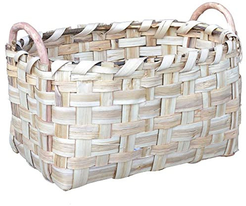 okaffarefatto zimbardi costanza Portalegna sporta cesto cesta portapellet sporta in legno e pellet cm 58