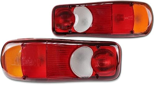 Rückleuchten Set passend für LKW PKW Anhänger 12V/24V E-Prüf Links + Rechts Heckleuchte Rücklicht Satz Master Cabstar Pritsche Fuso Canter