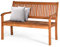 Gartenbank, Sitzbank aus Eukalyptus, Holzbank bis 360 kg belastbar, Parkbank für Balkon, Garten, Terrasse, 126 x 63 x 91 cm