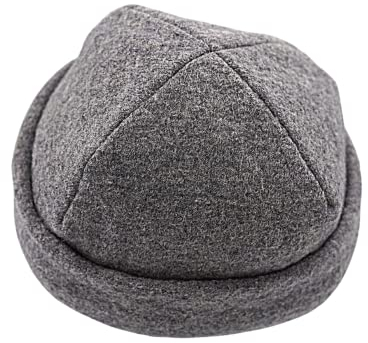 frihed.® Saunahut Steingrau aus Wollwalk - 100% Schafschurwolle - Premium Sauna Accessoire für Männer und Frauen - Flexible Größe - Made in Lüneburg