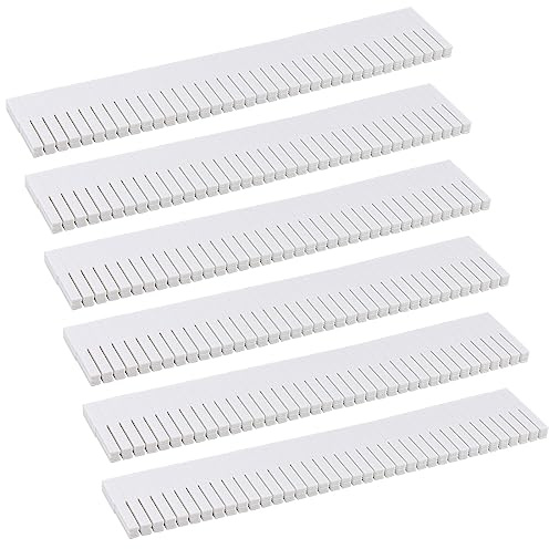 MUKCHAP 30 PCS White Grid Drawer Dividers, Adjustable Plastic Drawer Separators Storage Organizer