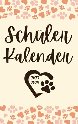 Schülerkalender 2023/24 Katze: Für schüler mädchen jungen - 1 tag 1 seite - von August 23 bis Juli 24 - Hausaufgabenheft grundschule gymnasium oberstufe universität