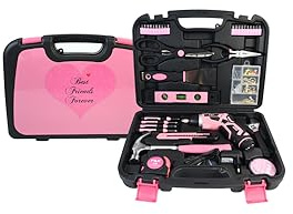 P & K Best Friends Forever – 136-teiliges personalisiertes Werkzeugkoffer-Set | Ideale Geschenkidee für Heimwerker & DIY-Projekte