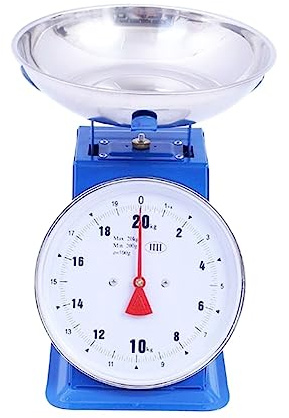 nmbhus Báscula Mecánica Clásica De 15KG/20KG/30KG, Balanza De Resorte, Balanza De Peso, Plataforma Doméstica, Báscula De Cocina, Pescado, Carne, Báscula De Peso (Size : 20KG)
