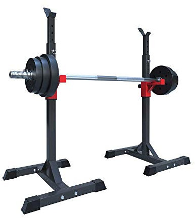 Fitness Barbell Rack Multi-Function Squat Rack Bench Press Stand Heavy Duty Squat Rack, for Indoor Home Gym Strength Training 260kg Max Load