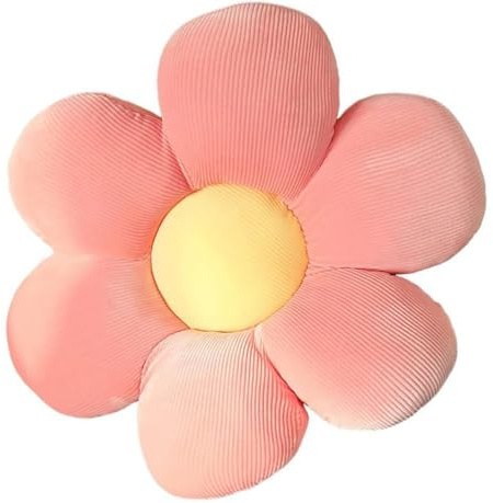 LATRAT - Cojín de flores para piso/tatami, decoración floral, estética de dormitorio, almohada adorable, cojín de piso de felpa para dormitorio