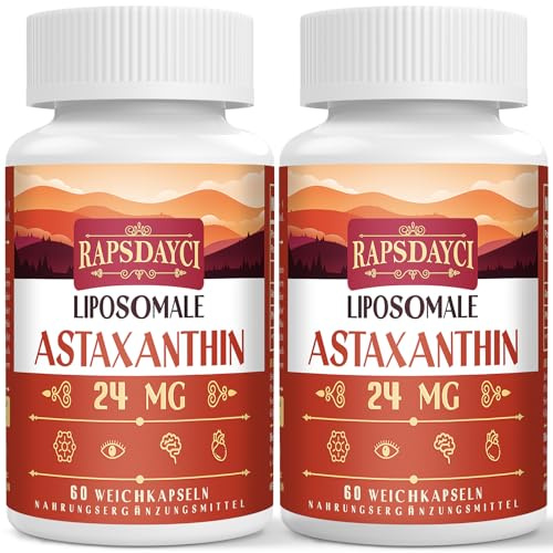 Astaxanthine Liposomale en Gélules Molles - NON OGM - 60 gélules molles pour un usage quotidien