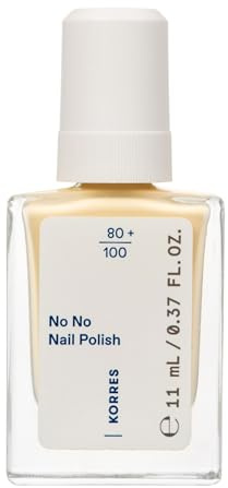 KORRES No No Nail Polish 32 Pastel Yellow – smalto vegano 10-free con effetto gel, elevata coprenza e brillantezza, resistente alle scheggiature, 11 ml
