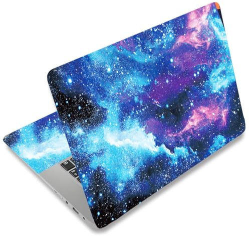 SUPERDANT Galaxie Weltraum Laptop Skin Aufkleber Decal Kosmische Universelle Laptop Notebook Haut Aufkleber 12 13 13.3 14 15 15.4 15.6 Zoll Vinyl Laptop Cover Sticker Entfernbar Wasserdicht Notebook