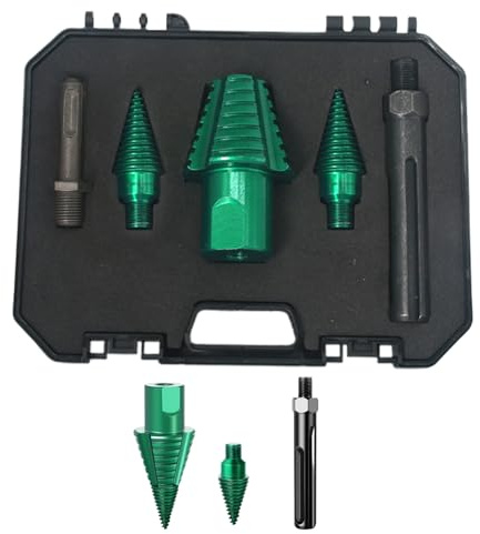 doyandader Spaccalegna con fusto per trapano, robusto cono a vite | cono a vite rimovibile per mobili a colori esterni campeggio riparazione casa