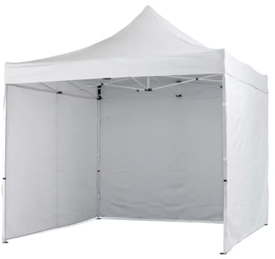 Xone | Set 3 pezzi Tenda laterale per Gazebo 3x3m, tessuto impermabile Anti-UV 99% | solo 3 Pareti Laterali colore Bianco
