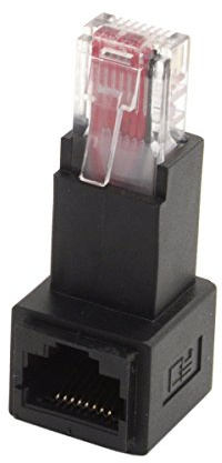 chenyang RJ45 8P8C FTP STP UTP Cat 5e Lan Ethernet Network Extension Adapter 90 Degree Down Angled