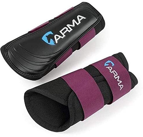 Shires Arma Sehnenschoner, Neopren, Pflaumenblau, violett, Pony