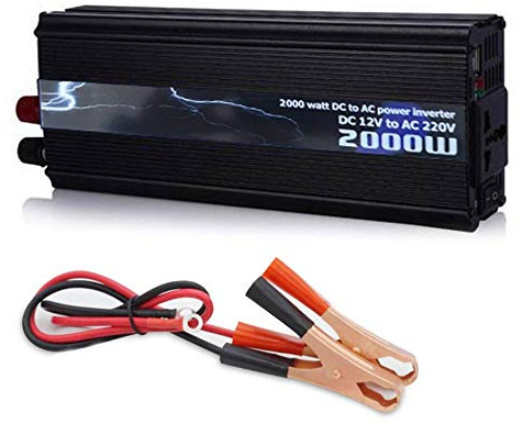 POWER INVERTER DA 2000 WATT - 12V 220V TRASFORMATORE AUTO BARCA CAMPER CON PRESA