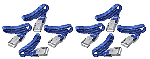 Multibros 8X Befestigungsriemen mit Metallschnalle – 40 cm Spanngurte für Fahrradträger & Gepäck | Robuste Textilspanngurte aus Polyester | Einfache Montage | Polyester-Textilgurte, 17 mm breit – ideal für Fahrradträger, Gepäck & Outdoor