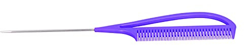 Pintail Comb, Hair Highlighting Tail Comb Handheld Potable for Home Use for Hair Salon for Women(Purple)