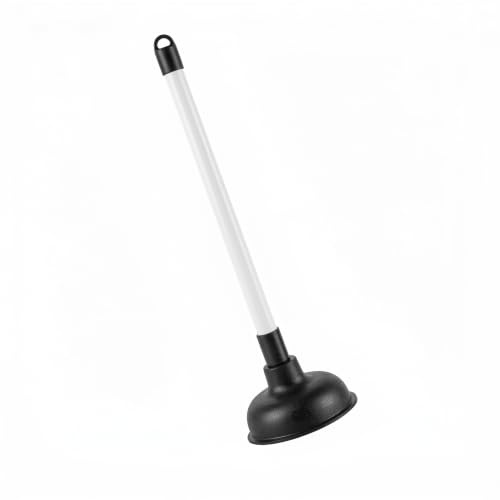 Heavy Duty Drain Unblocker Sink Plunger Powerful Toilet Unblocker Tool with Strong Rubber Cup 6 Inch and Long 16 Inch Handle for Kitchen Sink Bathroom Drain Shower Cleaner and Bathtub Use.
