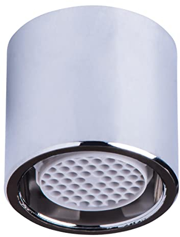 Cornat Aeratore M18 x 1 IG – risparmio d'acqua fino al 50% – con guarnizione – adatto per rubinetti comuni – argento – in ottone/aeratore/ugello miscelatore/TECWS601