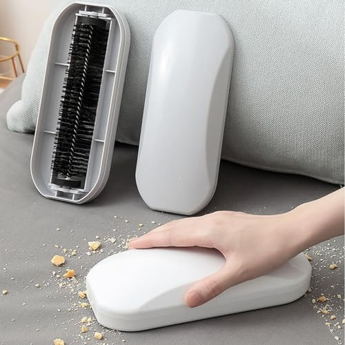 FILFEEL Barredora de Migas de Mano Reutilizable, Recolector de Desechos de Cabello Suave para el Hogar, Cepillo de Mano para Pelusas, Barredora de Migas de Mesa para Mesa, Sábana, Ropa,