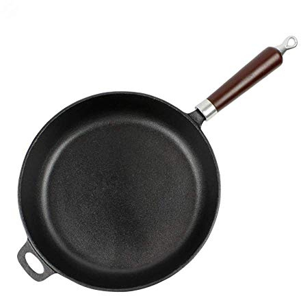 Ollas y sartenes de Cocina Sartén Woks de Hierro Fundido Cacerola Sartén para Cocina Uso General para cocinas de Gas y de inducción Ollas para Cocina Sartén (Size : 24cm) (28cm)
