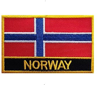Ruoming Norway Flag Patches