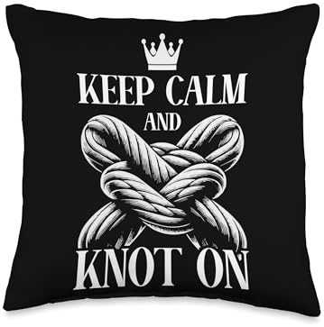 Knotting Knot Looping Twisting Knot Tying Throw Pillow