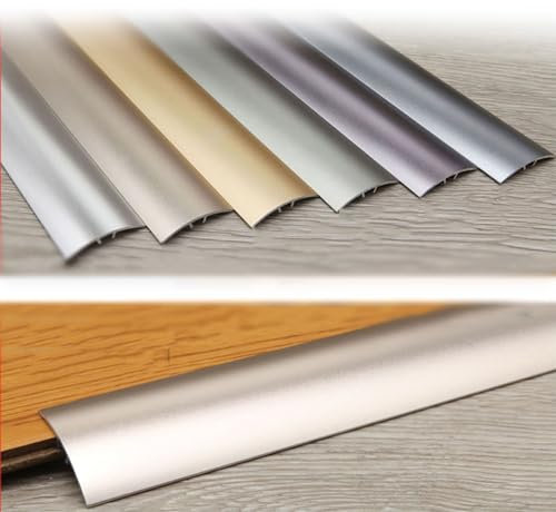 YAVYAV Flache Übergangsleiste Für Boden Und Tür, Aluminium-üBergangsprofil, Fußböden Abdeckleisten, Geeignet Für Den Übergang Der Neigungsschwelle Unter 20 Mm (Color : B)