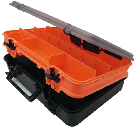 Transparente verstellbare Trennwände, Terminals, Angelausrüstung, wasserdicht, Angelhaken, Aufbewahrung, Köder, Organizer, Box, große Kapazität, Angelbox