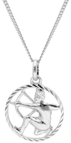 trendor Schütze Sternzeichen Halskette Silber 925 68260-12 | zeitloser Halsschmuck für Damen und Herren, elegantes Accessoire
