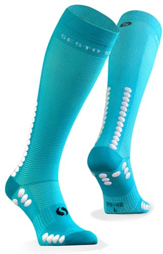 sesto senso Kompressionsstrümpfe Sport Bunte Hohe Sportsocken Wadensocken Laufsocken